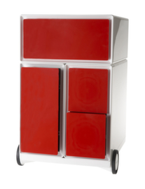 Paperflow Rollcontainer easyBox mit HR-Auszug, 3 Schublade(n), weiß/rot