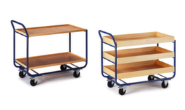 Rollcart Tischwagen mit Holzkästen
