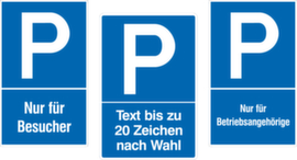 Parkplatzschild