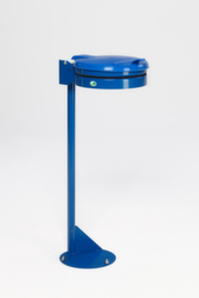VAR Müllsackständer mit Standfuß, für 120-Liter-Säcke, blau, Deckel blau