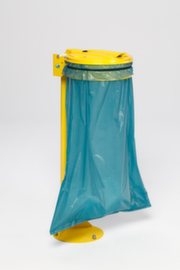 VAR Müllsackständer mit Standfuß, für 120-Liter-Säcke, gelb, Deckel gelb