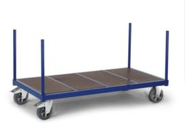 Rollcart Rungenwagen mit rutschsicherer Ladefläche, Traglast 1200 kg, Ladefläche 1300 x 800 mm