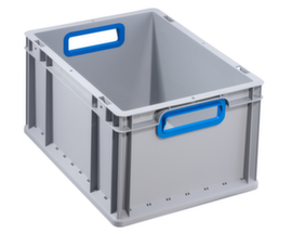 Allit Euronorm-Stapelbehälter Eco, grau/blau, Länge x Breite 400 x 300 mm