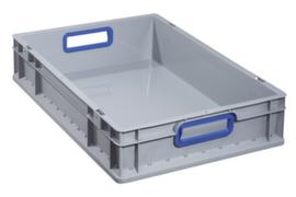 Allit Euronorm-Stapelbehälter Eco, grau/blau, Länge x Breite 600 x 400 mm