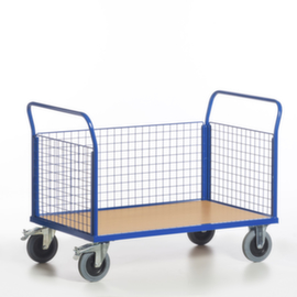 Rollcart Gitter-Dreiwandwagen, Traglast 500 kg, Ladefläche 1000 x 580 mm