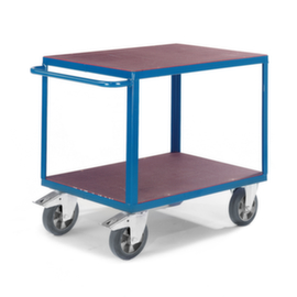 Rollcart Tischwagen mit rutschfesten Etagen 1000x700 mm, Traglast 1200 kg, 2 Etagen