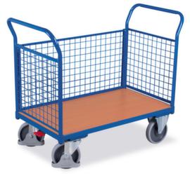VARIOfit Gitter-Dreiwandwagen, Traglast 500 kg, Ladefläche 1030 x 600 mm