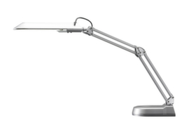 Schreibtisch-Energiesparleuchte Ecostar, Licht kaltweiß (tageslichtweiß), silber
