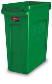 Rubbermaid Wertstoffsammler Slim Jim® mit Lüftungskanälen, 60 l, grün