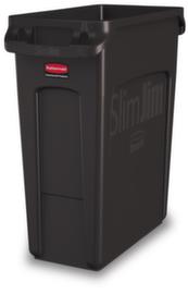 Rubbermaid Wertstoffsammler Slim Jim® mit Lüftungskanälen, 60 l, braun