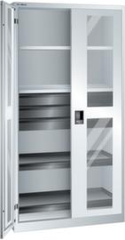 LISTA Sichtfensterschrank mit Böden und Schubladen