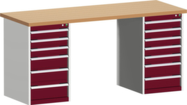 bott Stationäre Systemwerkbank cubio fix oder höhenverstellbar