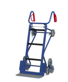 fetra Geräte-Treppenkarre mit Spannband, Traglast 400 kg, Vollgummi-Bereifung