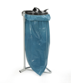fetra Müllsackständer, für 120-Liter-Säcke, RAL7035 Lichtgrau, Deckel schwarz