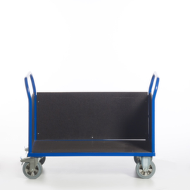 Rollcart Dreiwandwagen mit rutschsicherer Ladefläche, Traglast 1200 kg