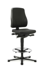 bimos Arbeitsdrehstuhl All-In-One Trend 3, Sitz PU-Schaum schwarz, mit Gleitern