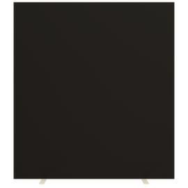 Paperflow Trennwand mit beidseitigem Stoffbezug, Höhe x Breite 1740 x 1600 mm, Wand schwarz