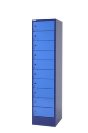 Thurmetall Elektro-Fächerschrank MINI, Ausführung CH, taubenblau/hellblau