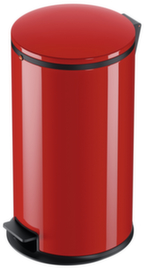 Hailo Tretabfalleimer Pure L mit verzinktem Innenbehälter, 25 l, rot