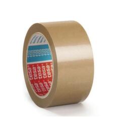 tesa PVC-Packband 4120 für mittelschwere Packstücke, Länge x Breite 100 m x 50 mm