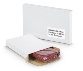 Flacher Versandkarton für den Postversand, 1-wellig, 165 x 120 x 25 mm