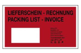 Raja Begleitpapiertasche Eco "Lieferschein-Rechnung/Packing list-Invoice", DIN A5