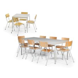 Tisch-Stuhl-Kombination mit bis zu 8 Stühlen