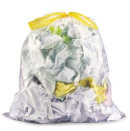 Raja Müllsack mit Verschlussband, 100 l, transparent
