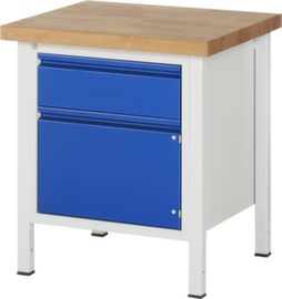 RAU höhenverstellbare Werkbank Serie 8000 mit Bucheplatte