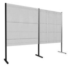 Kappes Loch-/Schlitzplatten-Trennwand RasterPlan® als Doppelfeld 180°