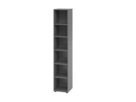 Büroregal 9Y, Breite 400 mm, 6 OH, graphit