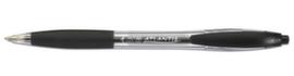 BIC® Kugelschreiber ATLANTIS Classic, Schriftfarbe schwarz, Schaft schwarz/transparent