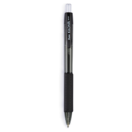 Kugelschreiber Kachiri, Schriftfarbe schwarz, Schaft schwarz/transparent