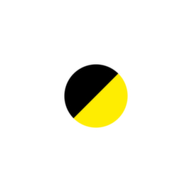 EICHNER Klebesymbol, Kreis, gelb/schwarz