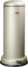 WESCO Abfallbehälter BIG BASEBOY mit Metall-Innenbehälter, 30 l, neusilber