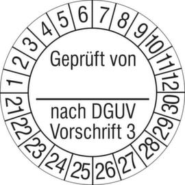 Prüfplakette Geprüft nach DGVU