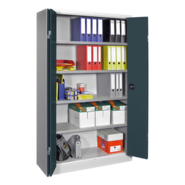 PAVOY Großraum-Falttürenschrank Basis aus Stahlblech