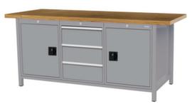 Bedrunka + Hirth Werkbank mit Gestell in vielen Farben und verschiedenen Platten