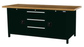 Bedrunka + Hirth Werkbank mit Gestell in vielen Farben und verschiedenen Platten