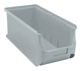Allit Stapelbarer Sichtlagerkasten ProfiPlus Box 3L, grau, Tiefe 320 mm, Polypropylen