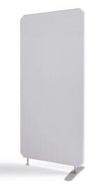 Schallabsorbierende Stellwand, Höhe x Breite 1600 x 1000 mm, Wand grau
