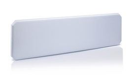 Schallabsorbierende Tischtrennwand, Höhe x Breite 450 x 1600 mm, Wand grau