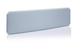 Antivirale Tischtrennwand, Höhe x Breite 450 x 1200 mm, Wand grau