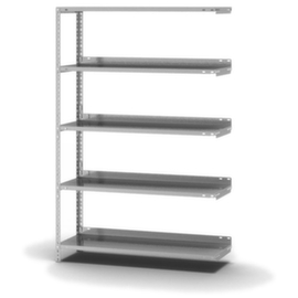 hofe Akten-Schraubregal Anbaufeld, 5 B&ouml;den, mit korrosionssch&uuml;tzender Zinkbeschichtung