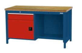 Bedrunka + Hirth Werkbank, 1 Schublade, 1 Schrank, 1/2 Ablageboden