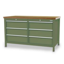 Bedrunka + Hirth Werkbank, 6 Schubladen