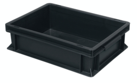 ESD-Stapelbehälter, schwarz, Inhalt 11 l