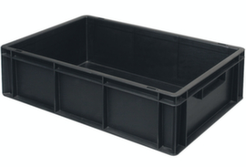ESD-Stapelbehälter, schwarz, Inhalt 32 l