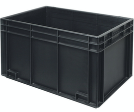 ESD-Stapelbehälter, schwarz, Inhalt 65 l