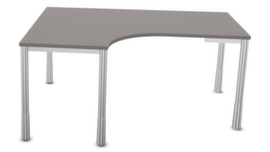 Nowy Styl Höhenverstellbarer Freiform-Schreibtisch E10 mit 4-Fußgestell aus Rundrohr